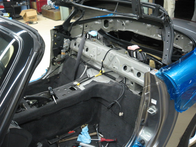 S2000  ガラス幌交換作業